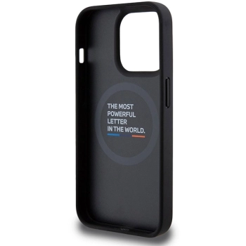 Etui BMW M Quilted Tricolor MagSafe na iPhone 15 Pro - szare