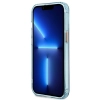 Etui Guess Gold Outline Translucent MagSafe na iPhone 13 Pro Max - niebieskie
