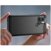 Carbon Case etui do Xiaomi Redmi A1+ elastyczny silikonowy karbonowy pokrowiec czarne
