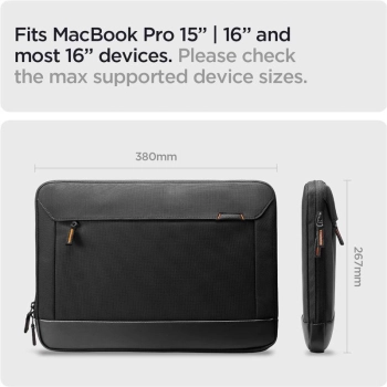 Pokrowiec Spigen Klasdan Pouch KD100 na laptopa 15-16'' - czarny