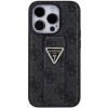 Etui Guess Grip Stand 4G Triangle Strass na iPhone 15 Pro Max - czarne