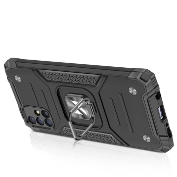 Wozinsky Ring Armor pancerne hybrydowe etui pokrowiec + magnetyczny uchwyt Samsung Galaxy M51 różowy