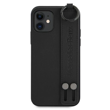 Etui Mercedes Strap Line na iPhone 12 mini - czarne