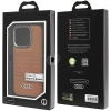Etui Audi Synthetic Leather z MagSafe na iPhone 15 Pro - brązowe