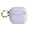 Etui Guess Silicone Glitter na AirPods 3 - purpurowe