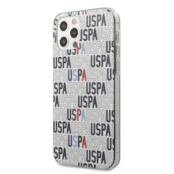 Etui U.S. Polo Assn. Logo Mania Collection na iPhone 12 / iPhone 12 Pro - białe