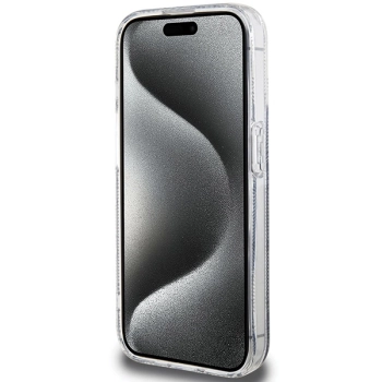 Etui Guess IML GCube MagSafe na iPhone 15 Pro Max - czarne