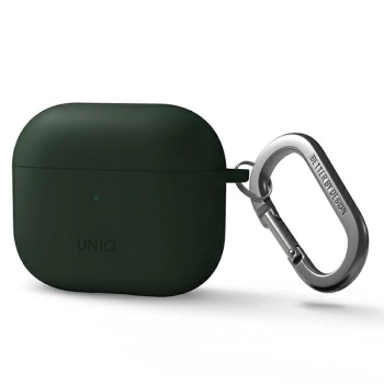 Etui Uniq Nexo na AirPods 3 + Ear Hooks Silicone - zielone