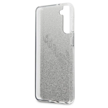 Etui Guess Glitter Gradient Script na Samsung Galaxy S21+ - czarne