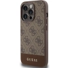 Etui Guess 4G Stripe Collection na iPhone 15 Pro - brązowe