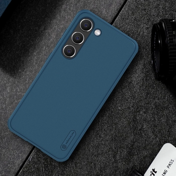 Nillkin Super Frosted Shield Pro etui Samsung Galaxy S23+ pancerny pokrowiec + podstawka na telefon zielone