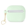 Etui Guess Silicone Charm Heart Collection na AirPods 3 - zielone