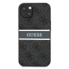 Etui Guess 4G Stripe na iPhone 13 - szare