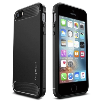 Etui Spigen Rugged Armor na iPhone 5S / SE - czarne