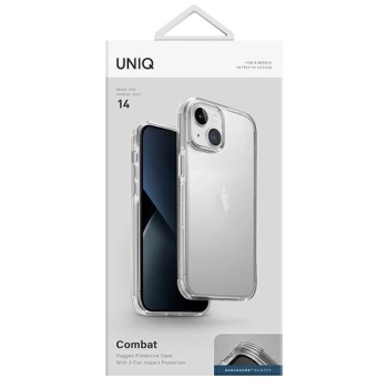 Etui Uniq Combat na iPhone 14 - przezroczyste