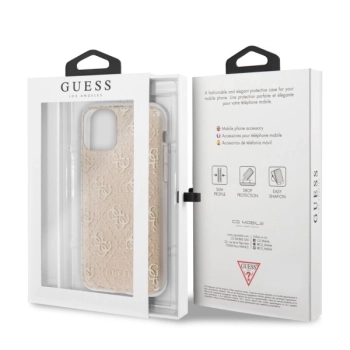 Etui Guess 4G Glitter na iPhone 11 / Xr - złote