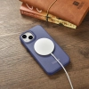 iCarer CE Premium Leather Folio Case skórzane etui iPhone 14 Plus z klapką magnetyczne MagSafe jasnofioletowy (WMI14220715-LP)