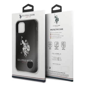 Etui U.S. Polo Assn. Silicone Collection na iPhone 11 Pro - czarne