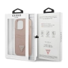 Etui Guess Saffiano Triangle Logo Cardslot na iPhone 13 Pro / iPhone 13 - różowe
