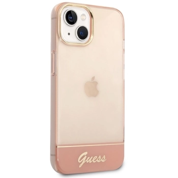 Etui Guess Translucent na iPhone 14 Plus - różowe