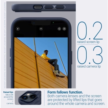 Etui Caseology Parallax Mag z MagSafe na iPhone 14 Plus - granatowe