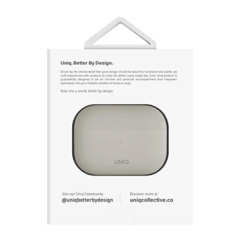 Etui UNIQ Lino na AirPods Pro 2 - beżowe