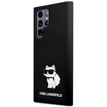 Etui Karl Lagerfeld Silicone Choupette na Samsung Galaxy S24 Ultra - czarne