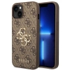 Etui Guess 4G Big Metal Logo na iPhone 14 - brązowe