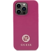 Etui Guess Strass Metal Logo do iPhone 15 Pro - różowe