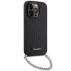 Etui Karl Lagerfeld Saffiano Monogram Chain na iPhone 14 Pro Max - czarne