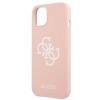Etui Guess Silicone 4G Logo na iPhone 13 mini - różowe