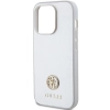 Etui Guess Strass Metal Logo na iPhone 15 Pro - srebrne