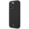 Etui Mercedes Silicone Stars Pattern MagSafe na iPhone 15 Pro - czarne