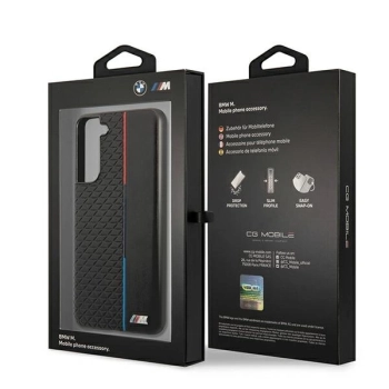 Etui BMW M Collection Triangles na Samsung Galaxy S21 FE - czarne