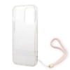 Etui Guess 4G Print Strap na iPhone 14 Pro - różowe
