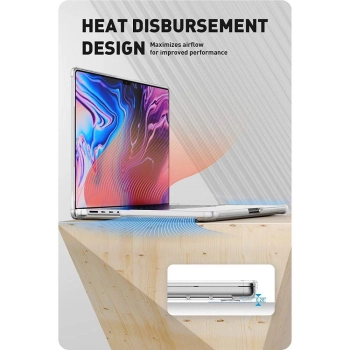 Etui Supcase Unicorn Beetle Clear na Macbook Pro 14'' 2021-2023 - przezroczyste