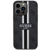 Etui Guess 4G Printed Stripes MagSafe na iPhone 13 Pro Max - czarne