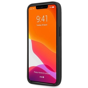 Etui AMG Leather Hot Stamped na iPhone 14 Pro - czarne