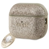Etui Guess Fixed Glitter Heart Diamond Charm na AirPods Pro 2 - złote