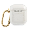 Etui Guess Glitter Collection na AirPods 1/2 - przezroczyste