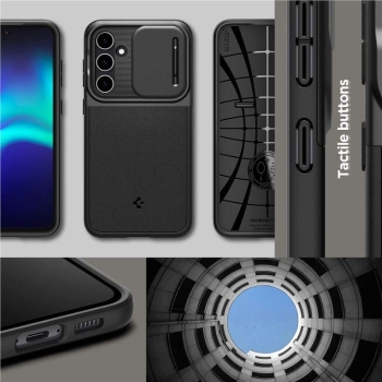 Etui Spigen Optik Armor na Samsung Galaxy S23 FE - czarne