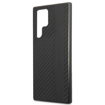Etui AMG Carbon Stripe&Embossed na Samsung Galaxy S22 Ultra - czarne