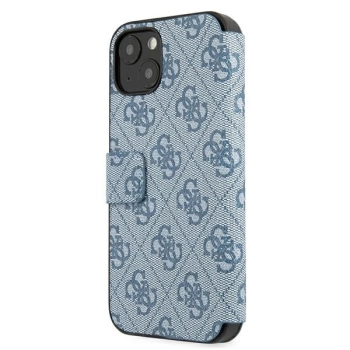 Etui Guess 4G Big Metal Logo na iPhone 13 mini - niebieskie