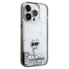 Etui Karl Lagerfeld Liquid Glitter Choupette na iPhone 14 Pro Max - przezroczyste