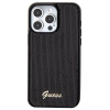 Etui Guess Sequin Script Metal na iPhone 15 Pro - czarne