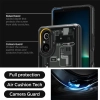 Etui Spigen Ultra Hybrid na Sony Xperia 5 V - ciemnoszare (wzór Zero One)