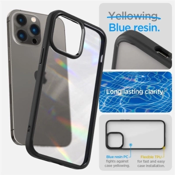 Etui Spigen Ultra Hybrid na iPhone 14 Pro Max - matowo-czarne