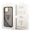 Etui Guess Liquid Glitter Palm Collection na iPhone 14 Plus - czarne