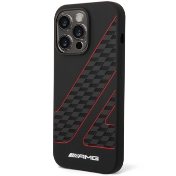 Etui AMG Checkered Flag Pattern MagSafe na iPhone 14 Pro Max - czarne