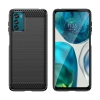 Carbon Case etui Motorola Moto G42 elastyczny silikonowy karbonowy pokrowiec czarne
